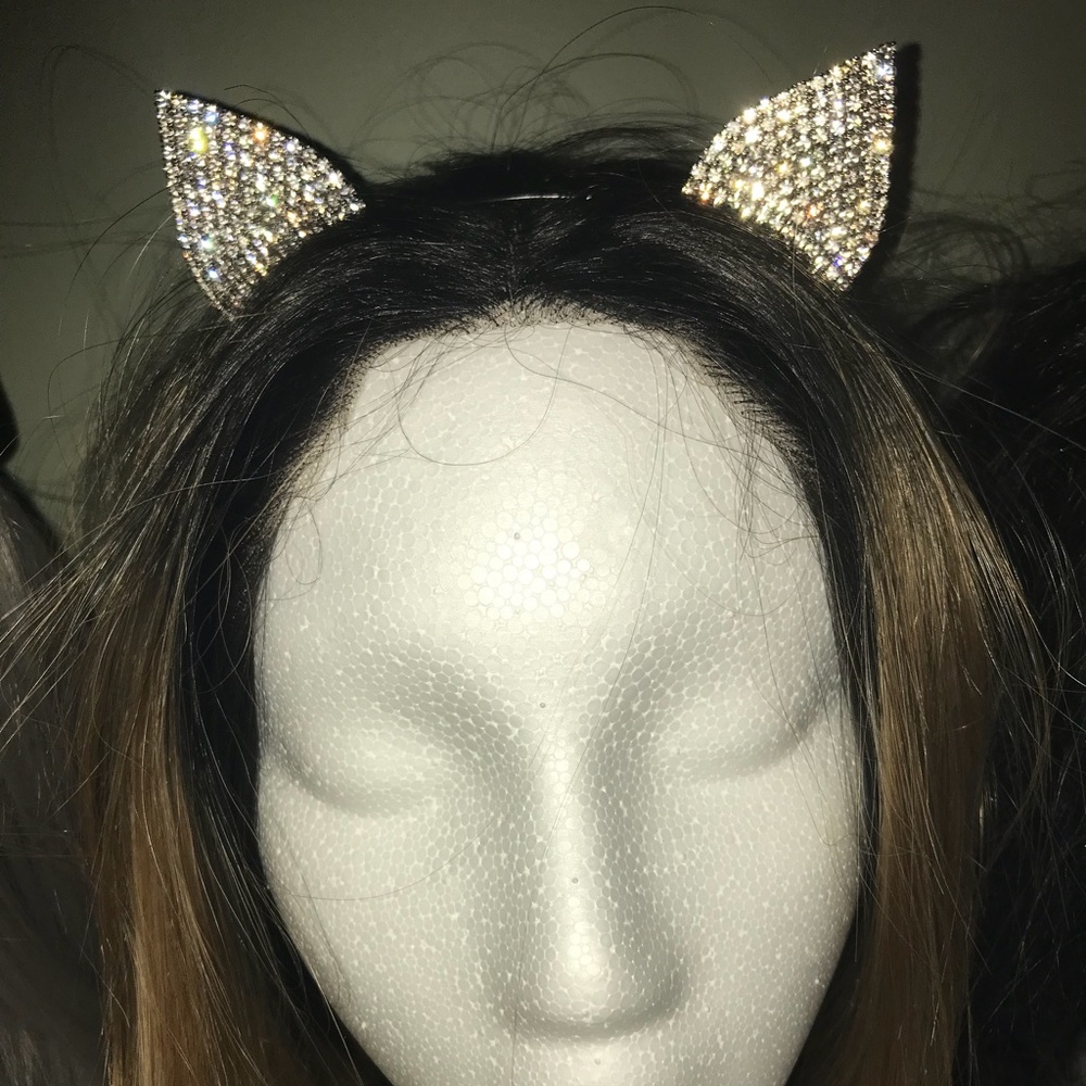Rhinestone Cat Ear Headband